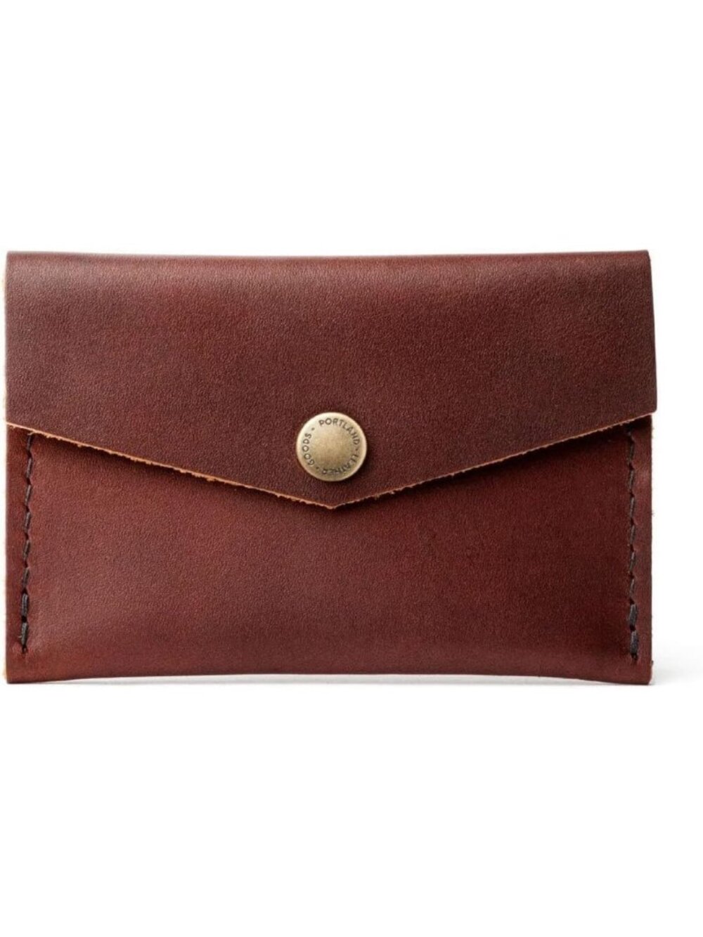 Handmade Mini Envelope Wallet for Women - Full-Grain Leather, 2 Pockets, Snap
